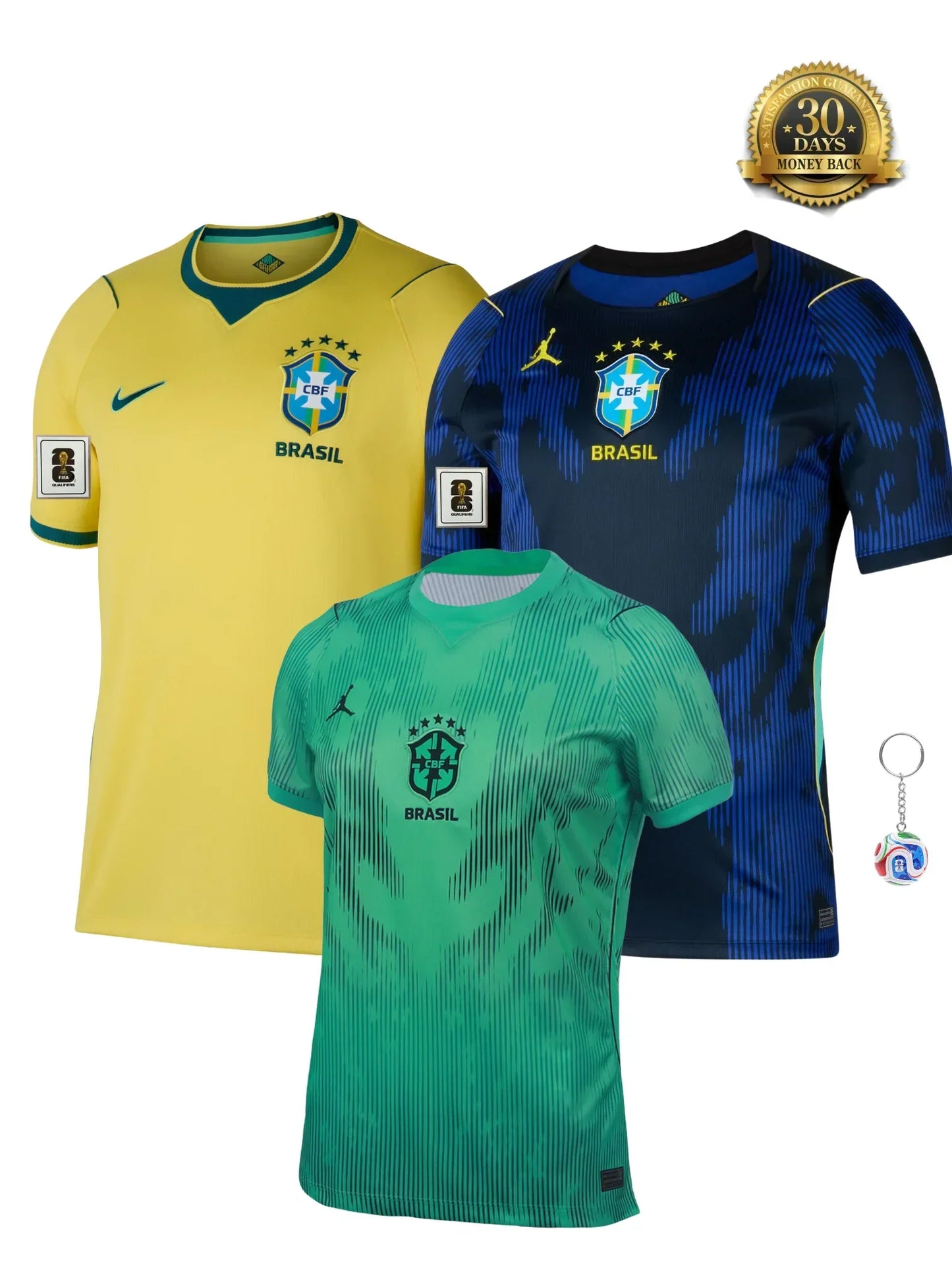 Kit Brazil Home + Away + Goalkeeper  World Cup 2026