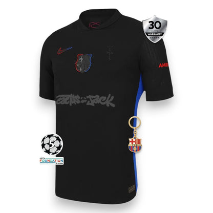 Barcelona Away Jersey X Travis Scott Black