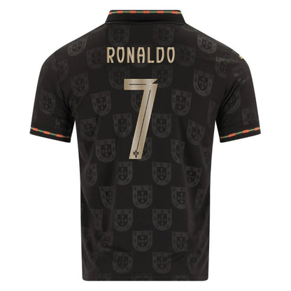Portugal World Cup Fan Jersey Black Panther 2026 - #7 Ronaldo, #13 Eusebio, #8 B. Fernandes