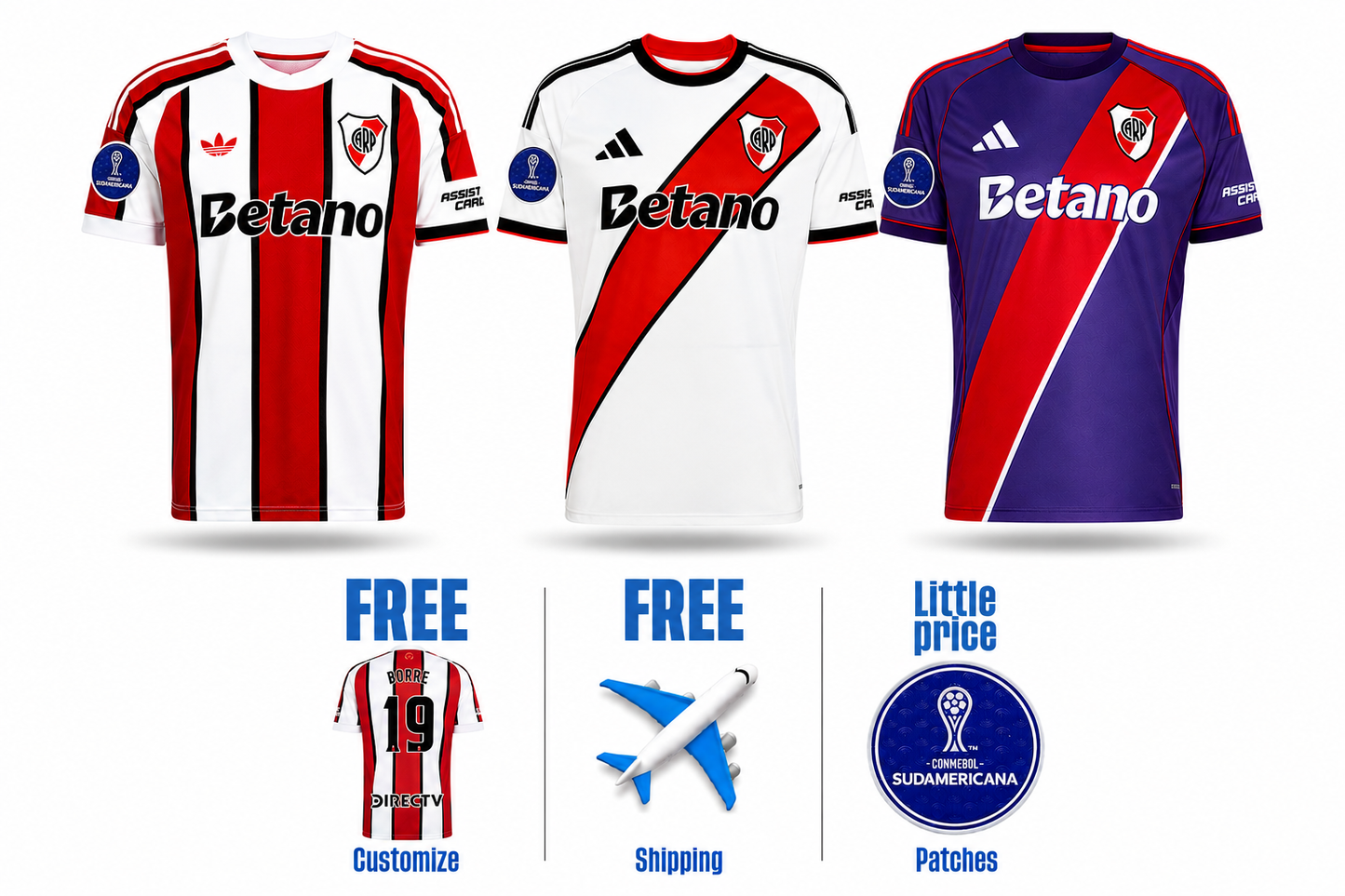 River Plate Home, Away and Third Fan 2026/27 Combo