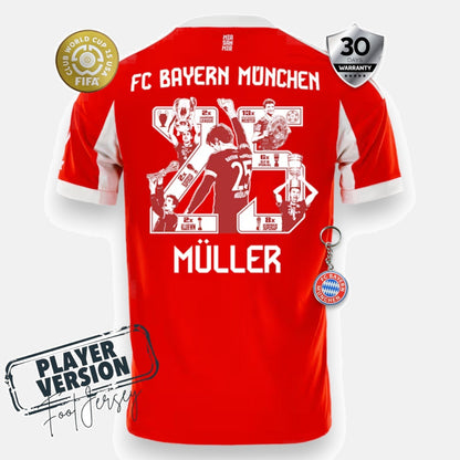 Bayern Munich Player Home Jersey 2025/26 - Müller Special Edition