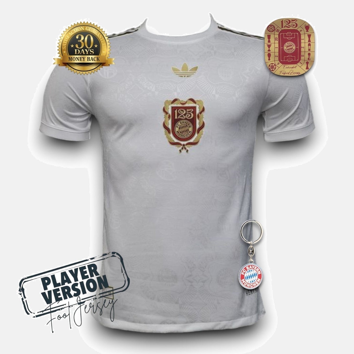 Bayern Munich Player Jersey 125th Anniversary White II
