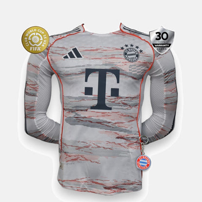 Bayern Munich Player Jersey Away 2025/26-  Long Sleeve