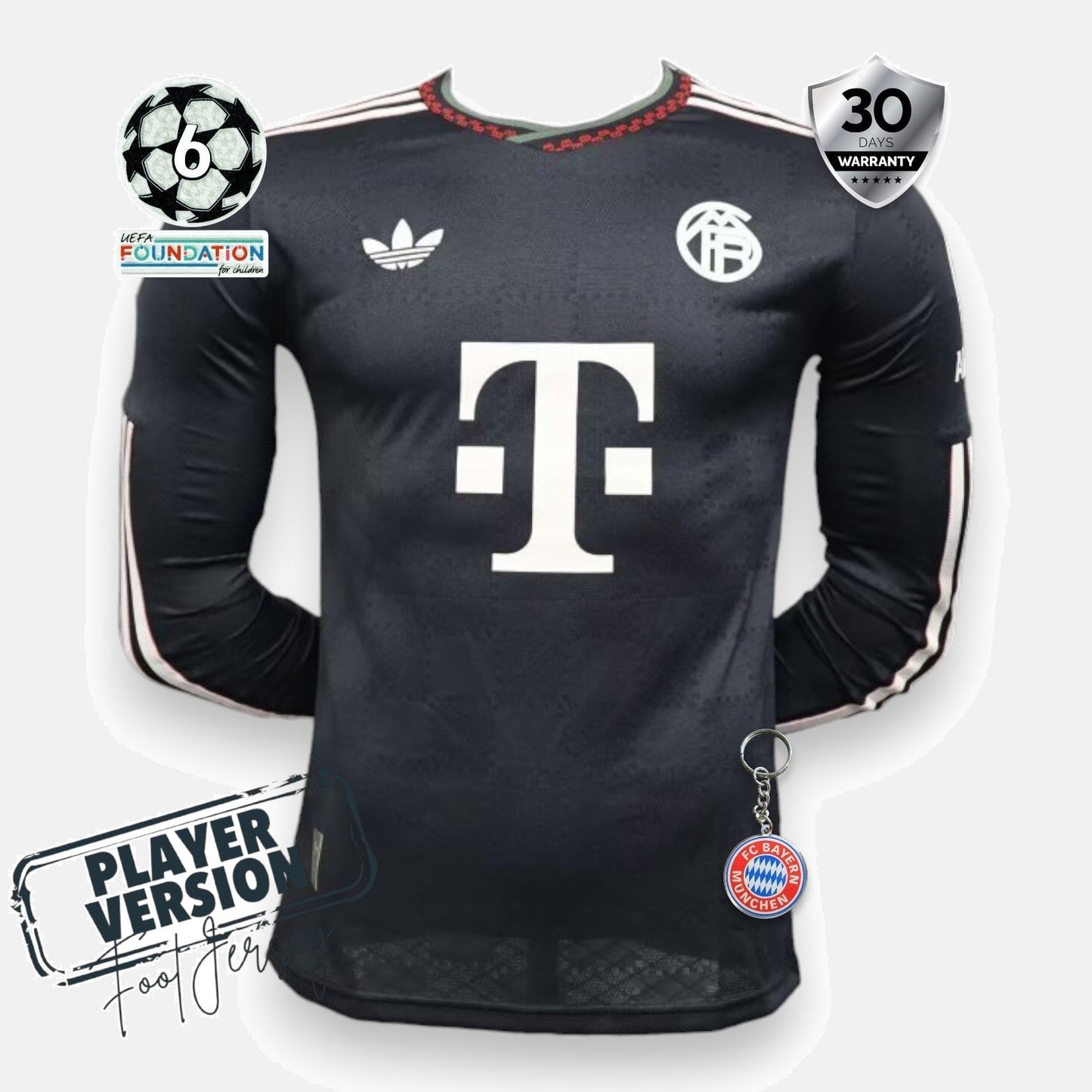 Bayern Munich Player Jersey Champions League 2025/26 - Long Sleeve