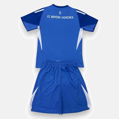 Kids Bayern Munich Jersey Goalkeeper Blue 2025/26